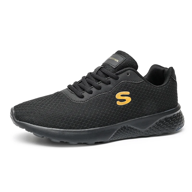 

New Leisure Men's Running Shoes Comfortable Soft Men's Sneaker Daily Popular Outdoor Walking Spring Men Shoes Mesh Black White