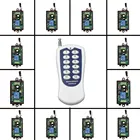 DC 9V 12V 24V 1 CH 1CH RF беспроводной пульт дистанционного управления освещением автомобиля переключатель системы, 12CH передатчик