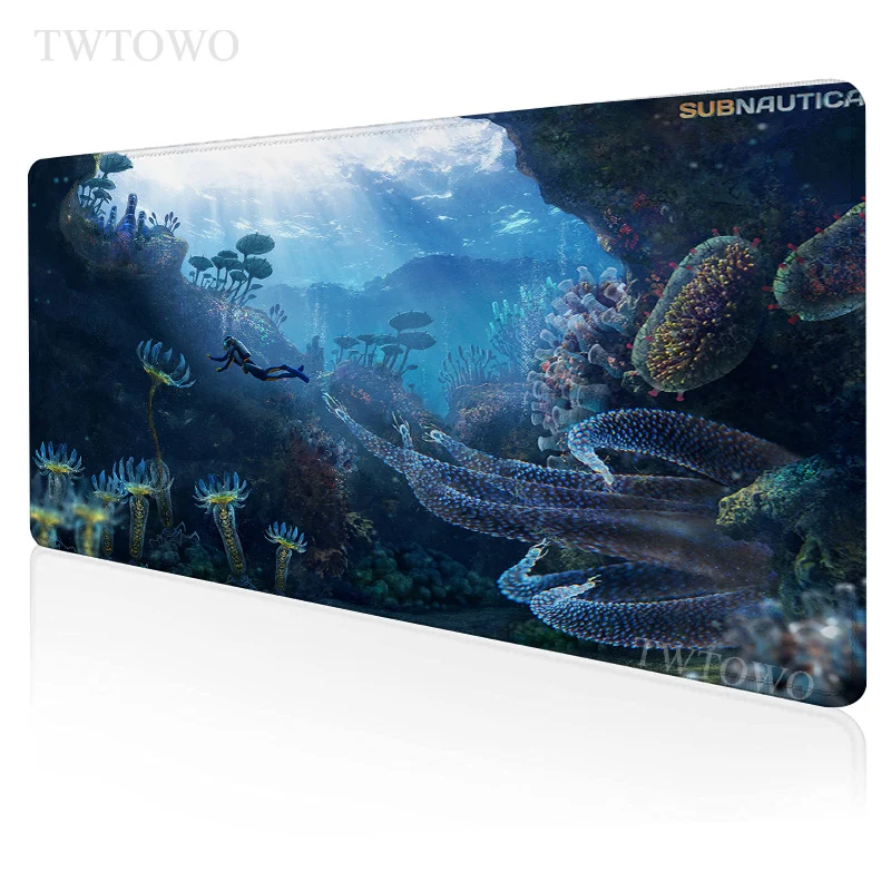 

Subnautica Mouse Pad Gaming XL HD Computer New Mousepad XXL keyboard pad Soft Office Natural Rubber Computer Desktop Mouse Pad