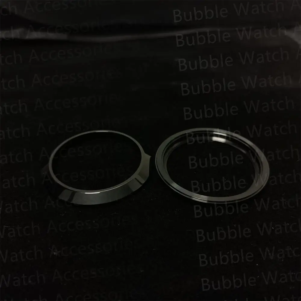 41mm Mod Black Stainless Steel Pilot Bezel Fit For SKX6105/Samsung Galaxy Watch 3 Case Replace Parts