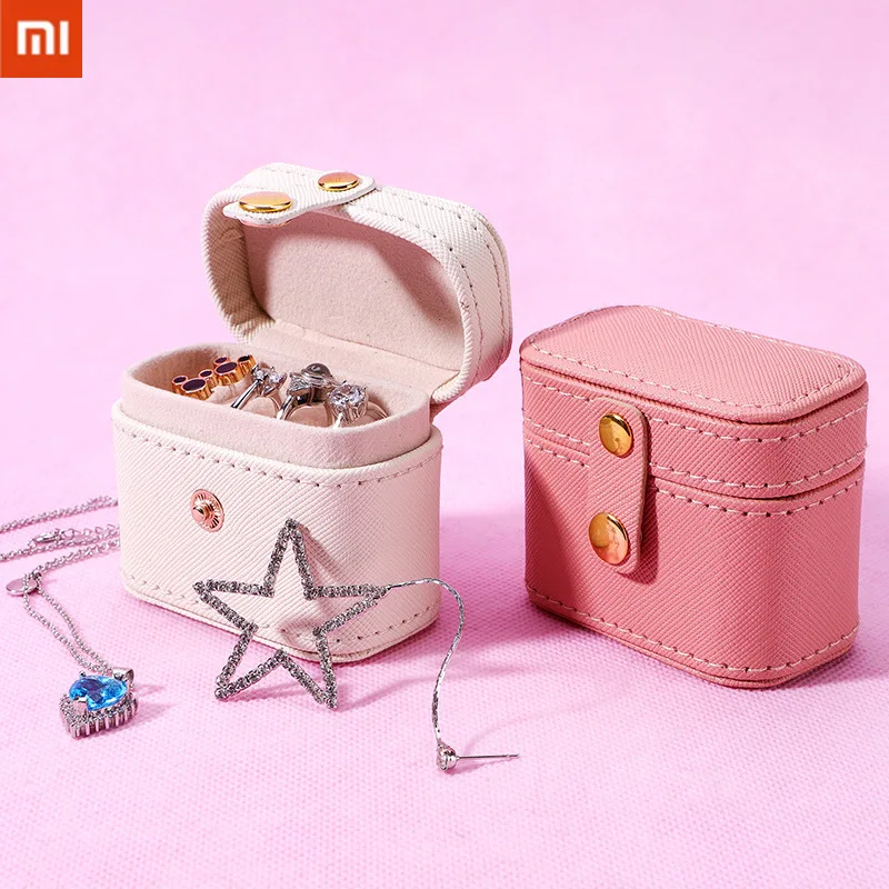

Xiaomi Mini Jewelry Box Jewelry Stud Earrings Ring Storage Box Breasted Layered with Compartment Minimalist Organizer Box