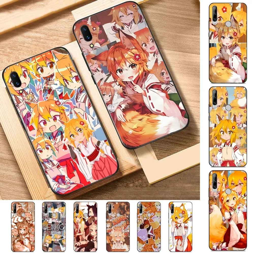 

The Helpful Fox Senko-san Wall Phone Case For Huawei Y9 6 7 5 Prime Enjoy 7s 7 8 plus 7a 9e 9plus 8E Lite Psmart Shell