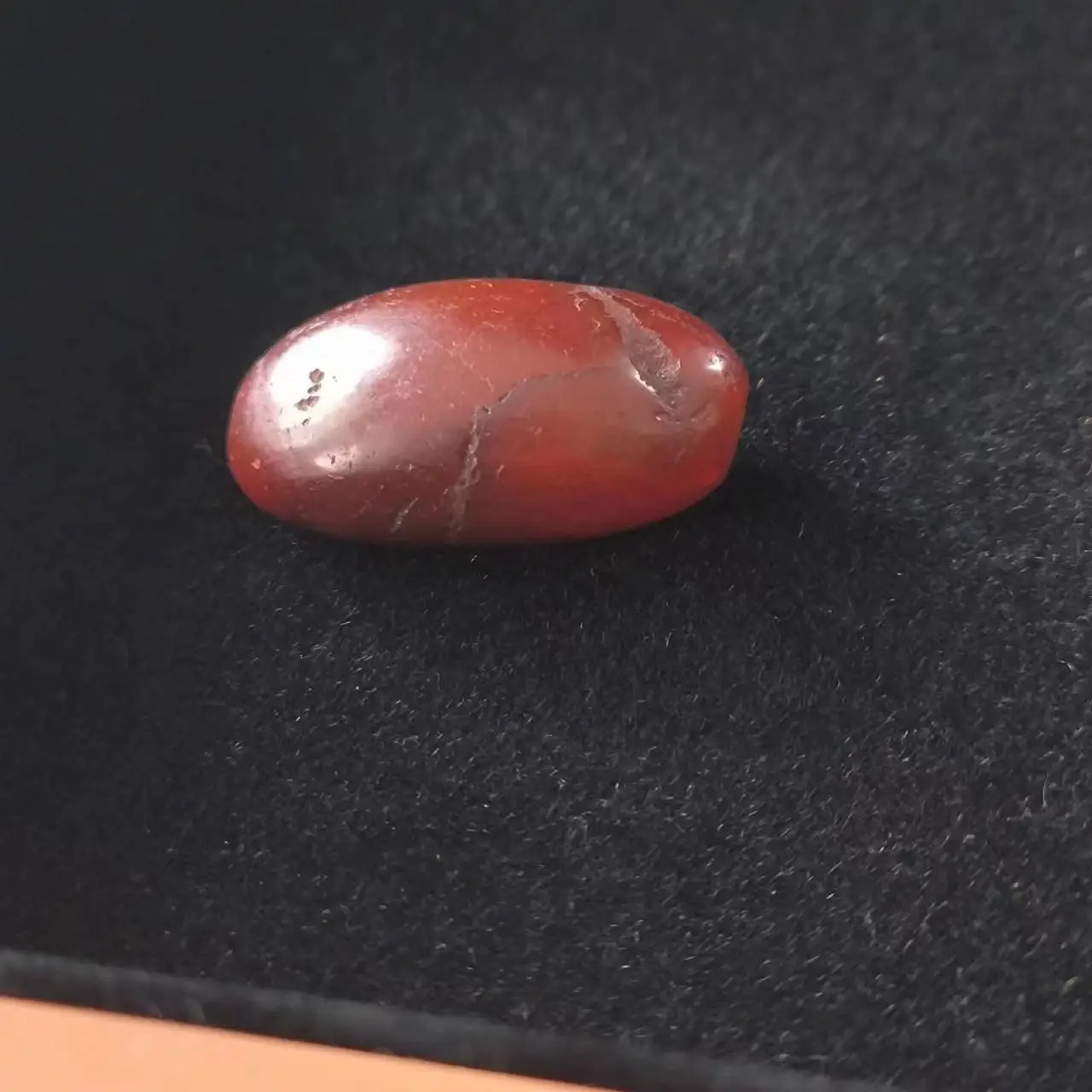 1pcs/lot natural ancient red agate beads Thousand-year-old beads Date shape weathering wear very beautiful jewelry precious taki