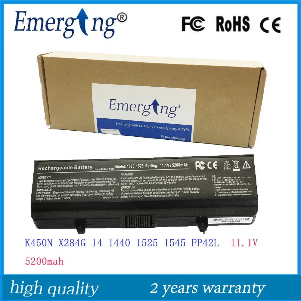 11,1 В Новый аккумулятор для ноутбука Dell 1525 1526 1545 1546 0GW240 RN873 RU573 312-0625