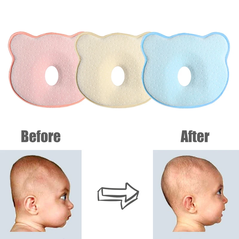 

Подушка из пены с эффектом памяти для новорожденных, дышащая подушка для формирования, предотвращающая эргономичность плоской головы