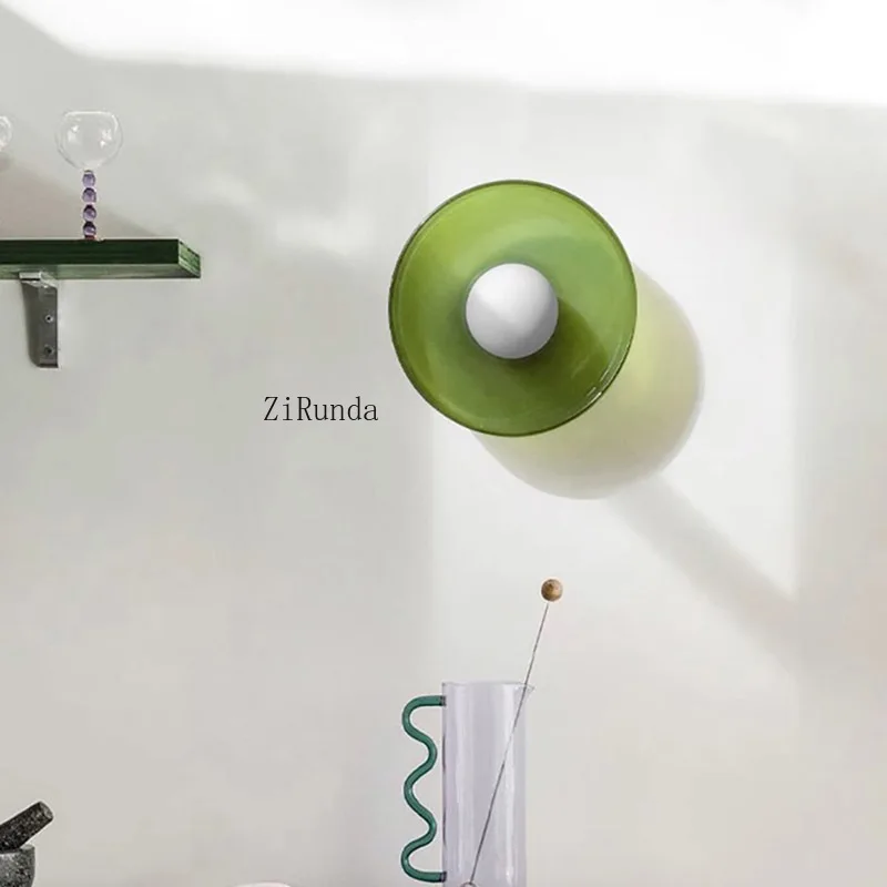 Стеклянный потолочный светильник скандинавский светодиодный источник G9