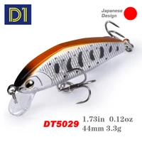 d1 fishing sinking bait heavy minnow 44mm55mm wobblers artificial hard lures for native trout bass fishing tackle water biting