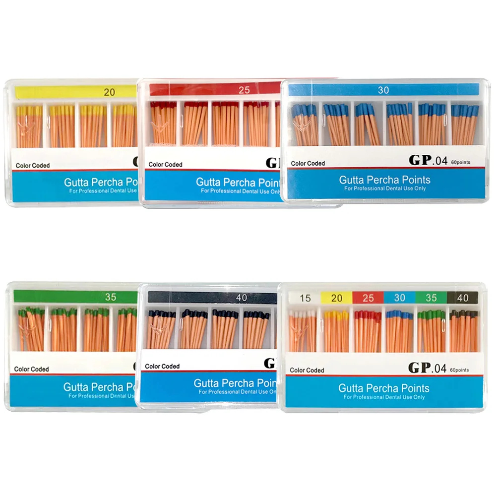 AG 5Box Dental Gutta Percha Points F1 F2 F3 F4 F5 # 02 04 06 Стоматологический материал Gapadent