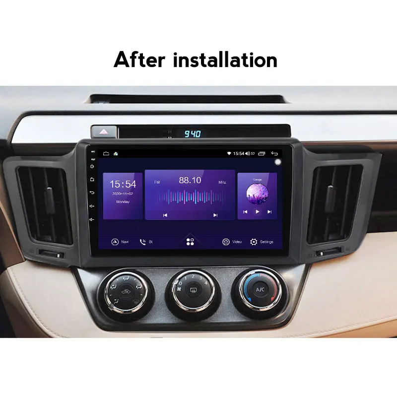 Android 11 IPS экран автомобильное радио мультимедиа GPS навигация для Toyota RAV4 2012 2013 2014-2018
