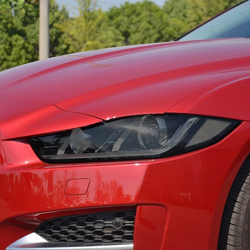 

2 Pcs Car Headlight Protective Film Vinyl Transparent Black TPU Sticker For Jaguar XE X760 2016 2017 2018 20192020 Accessories