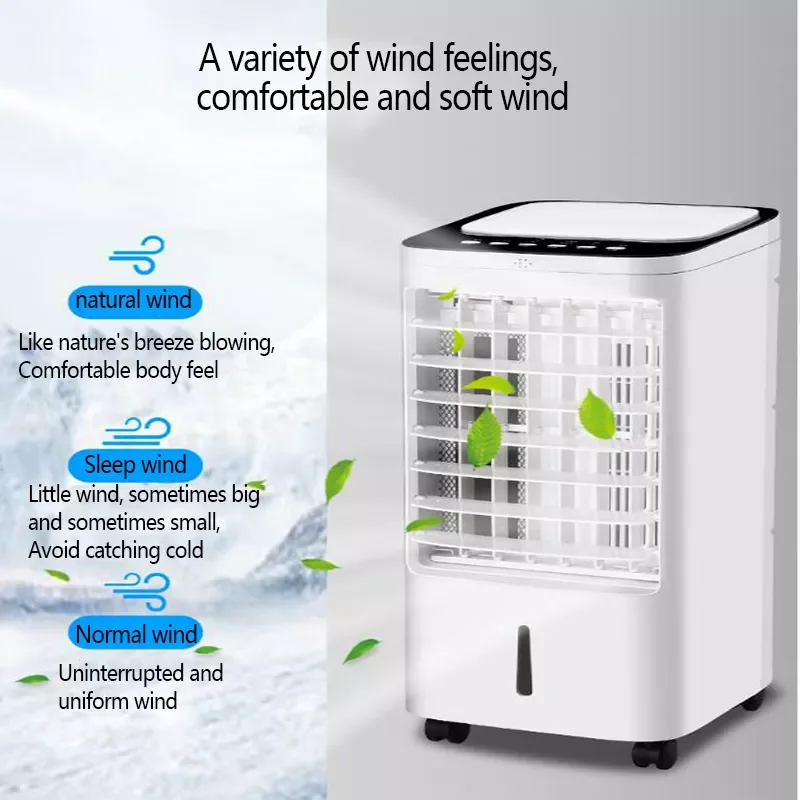 Mobile Water Cooled Air Conditioner Standing Fan Air Conditioner With Water Tank Indoor Home Air Cooling Fan Humidifier Summer enlarge