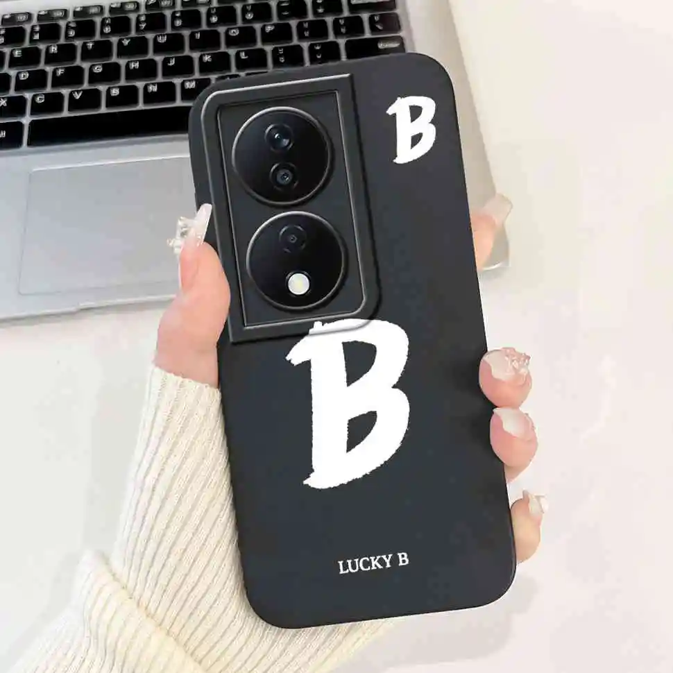 Для Honor X7b 4G CLK-LX1 CLK-LX2 CLK-LX3 Чехол Lucky Letter A-Z Мягкий силиконовый чехол для Honor X7b 5G Honor Play 8T CLK-AN00 Shell (art.: 3920cf025483d) - 3920cf025483d