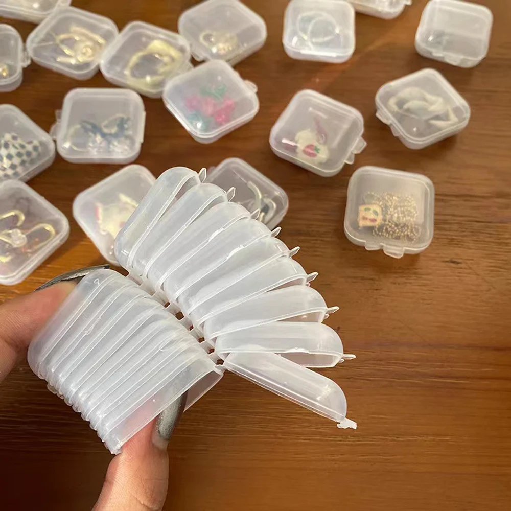 20/35 шт. прозрачные пластиковые шкатулки для украшений |