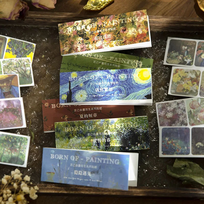 

Винтажные декоративные наклейки с изображением цветов, 30 листов