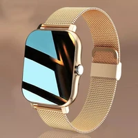 2021 new women smart watch men 1 69 color screen full touch fitness tracker men call smart clock ladies for android iosbox