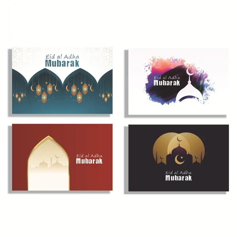 

Рамадан Eidi конверты ИД карты и конверты Набор мусульманских подарков ИД поздравительные открытки ИД Мубарак открытки с конвертами
