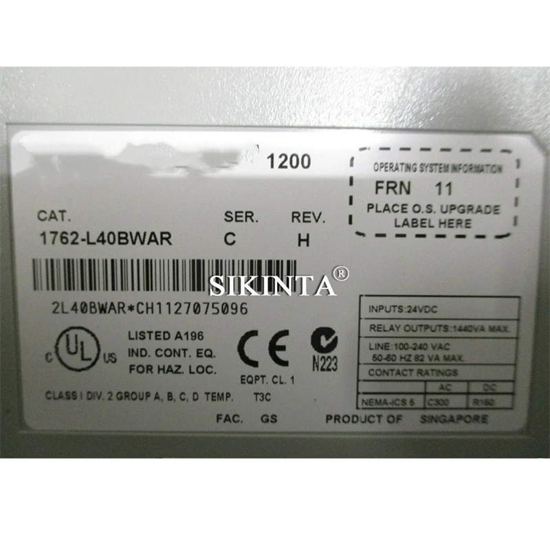 

В наличии PLC модуль 1762-L40BWAR полностью протестирован