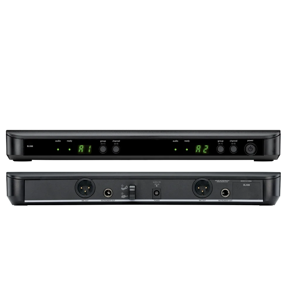 BLX8 BLX288 BETA58 SM58 PG58 2-канальный беспроводной микрофон UHF двойной комплект системы для