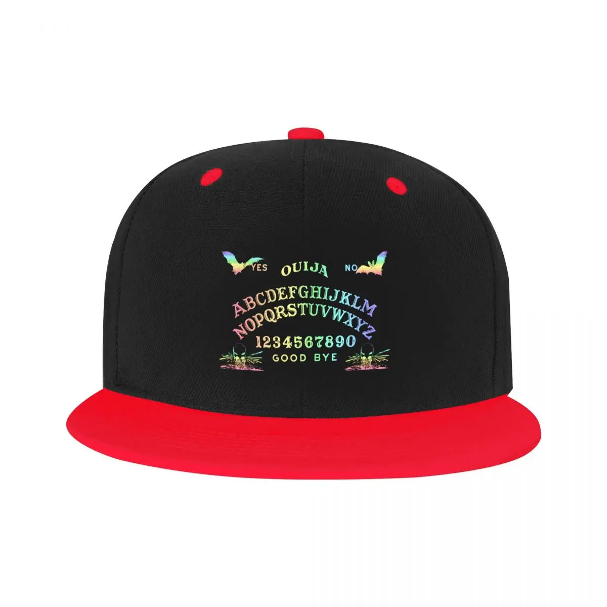 

Pastel Rainbow Ouija бейсболка Плоская Спортивная Снэпбэк Женская Мужская Регулируемая голова Хэллоуин гадания хип-хоп шляпы