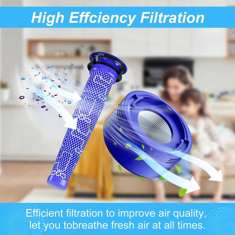 Запчасти для фильтров Dyson V7 V8 SV10 3 Контактных фильтра и 5 пред заменяют детали 965661-01