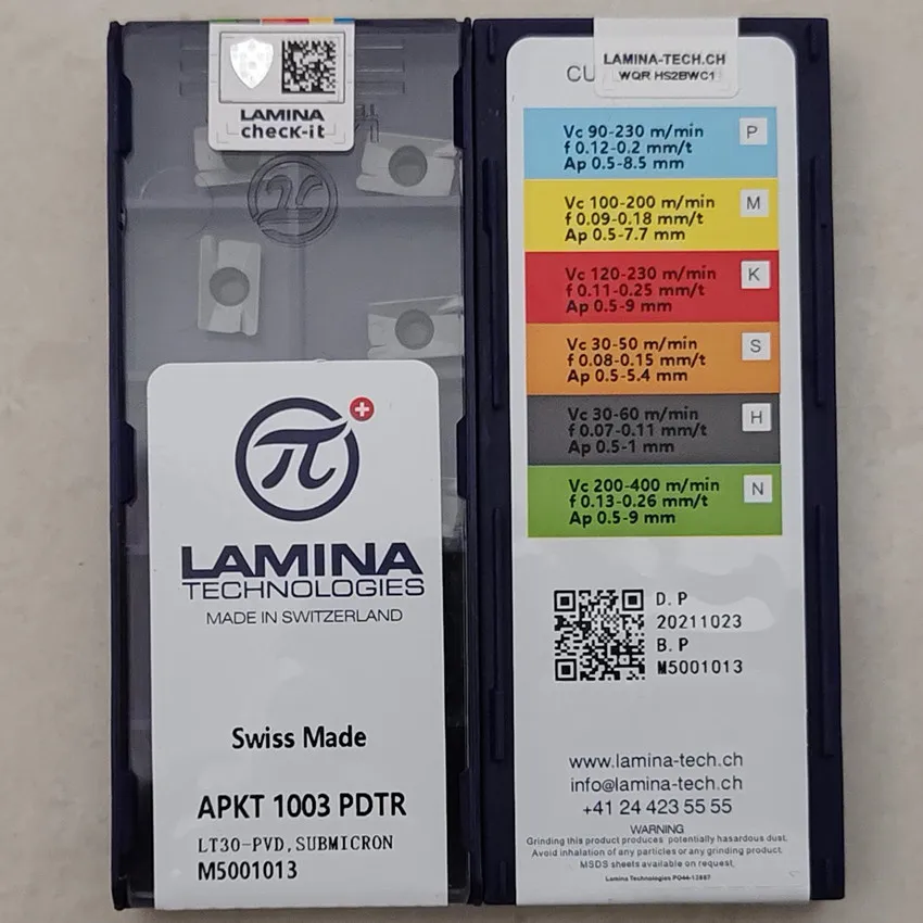 Фото APKT1003PDTR LT30/APKT100308PDTR LT30/APLX1003PDTR LT30 APKT1003 APKT100308 APLX1003 LAMINA Твердосплавные пластины с ЧПУ 10 шт./кор. №2