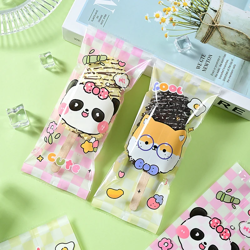 50 шт./компл. пакеты для льда с героями мультфильмов одноразовые пластиковые