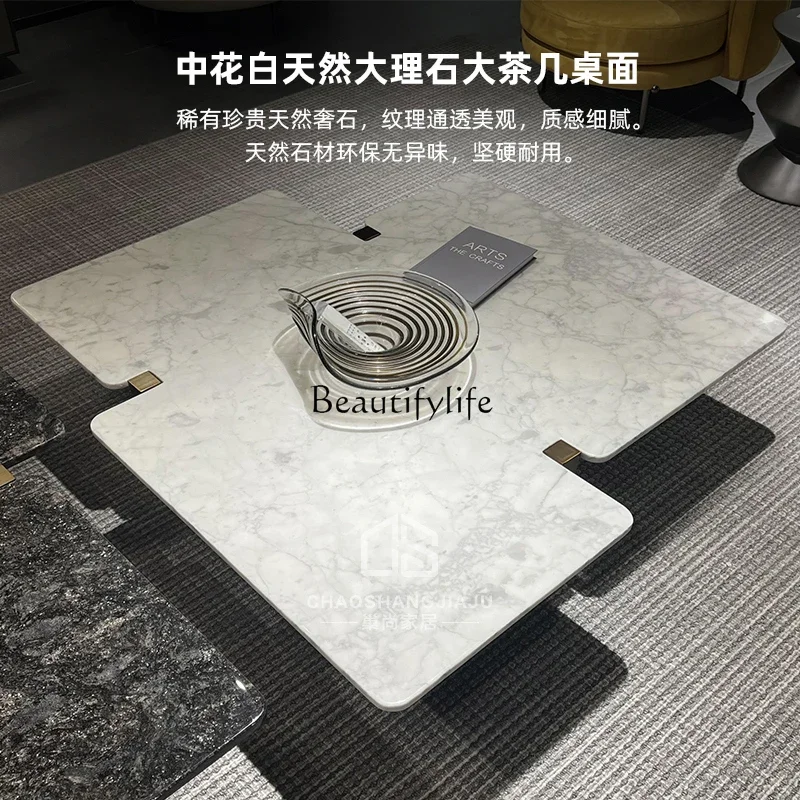 Итальянский простой роскошный белый каррарский венато натуральный мраморный