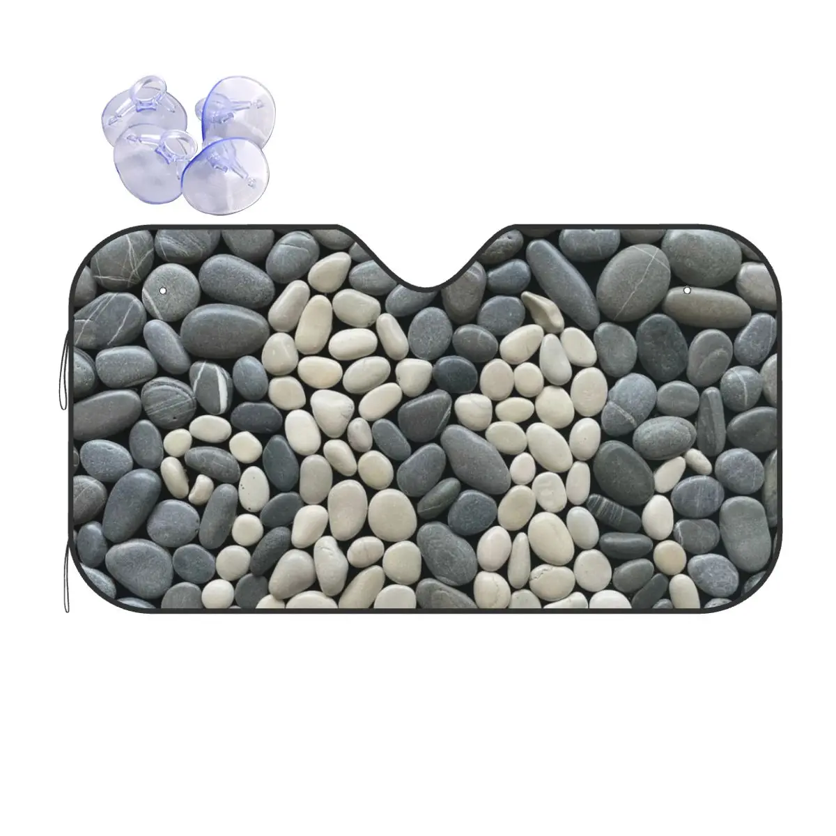 

Cobblestone Cat Animal Folding Windshield Sunshade 70x130cm Aluminium Foil Sunshade Visor Front Window Cover