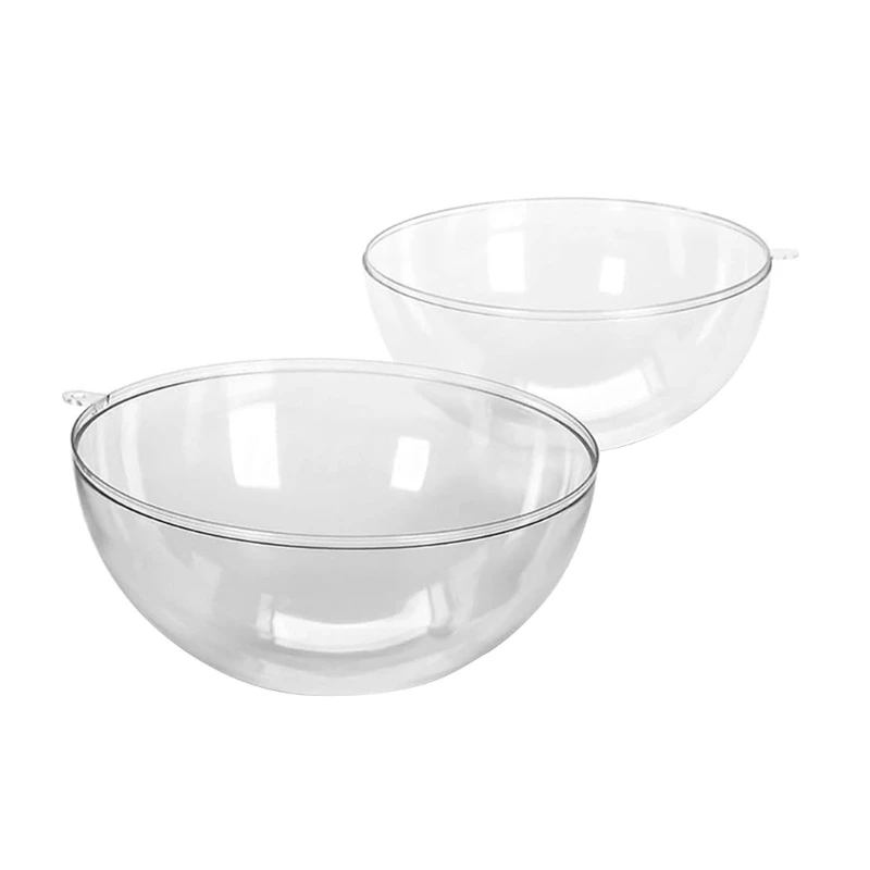 20шт круглый прозрачный пластиковый шар для подвесных украшений на елку 4-10см