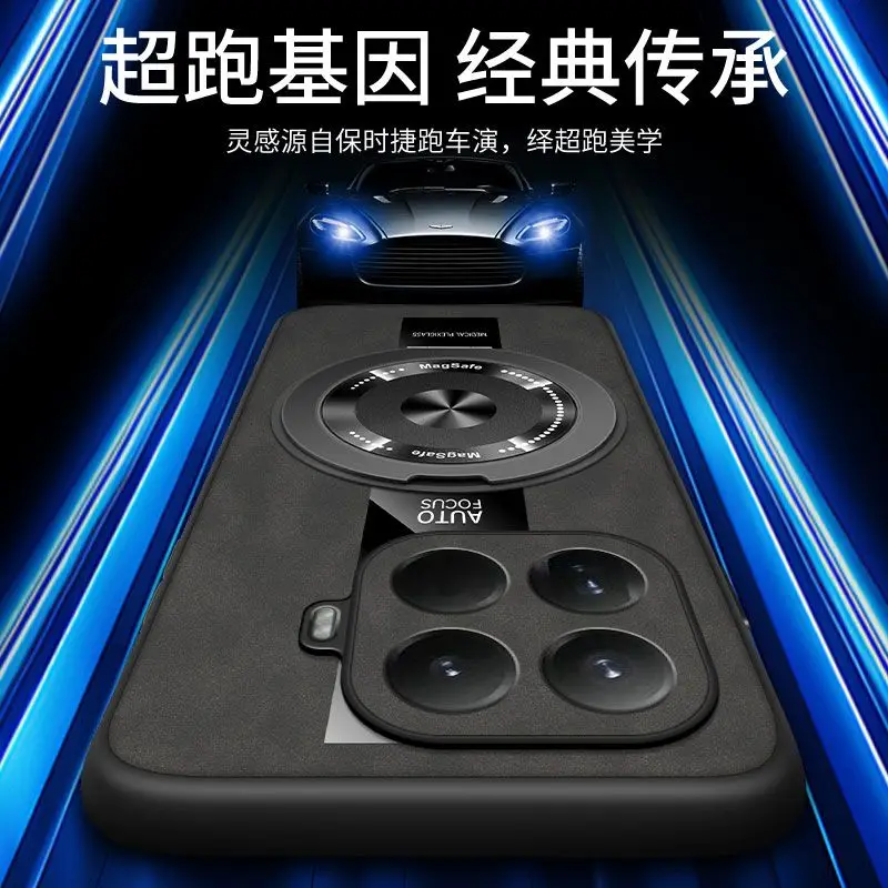 Фото Чехол для Xiaomi 17T Pro, роскошный, магнитный, 360-градусный °   Чехол для телефона с кольцом-держателем из полиуретановой кожи и силикона для Mi 17T, противоударный бампер №5