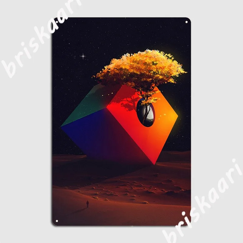 

Металлический плакат с надписью The длинной двери