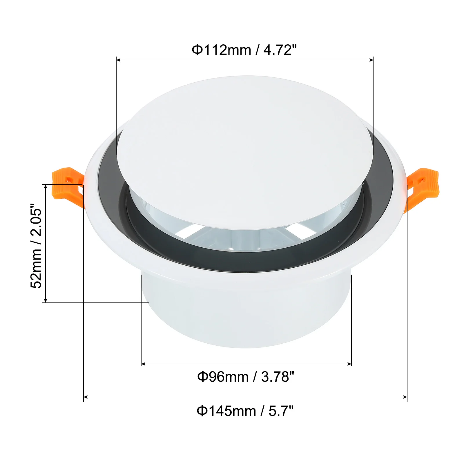 

Регулируемый круглый вентиляционный диффузор из АБС-пластика