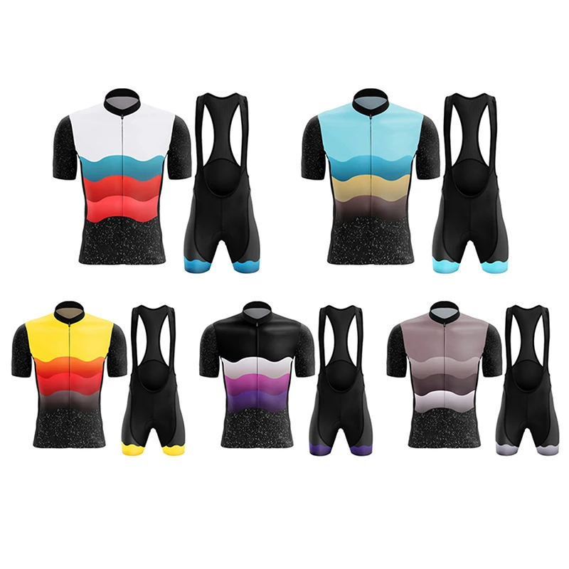 

Summer Short Sleeve Men's Cycling Jersey Shirt Professional Triathlon Quick Dry Breathable New Riding Jersey