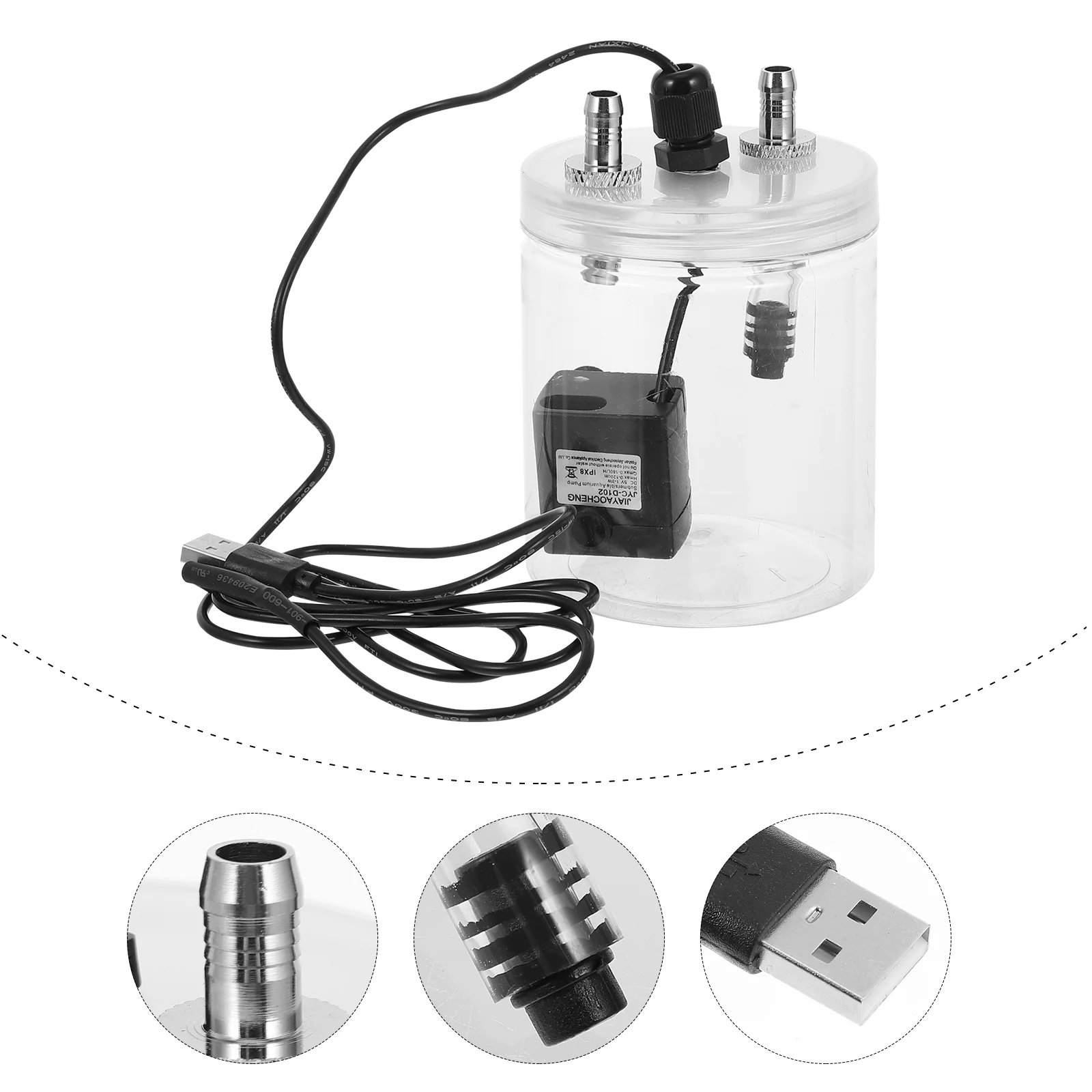 

Water Cooling Pump Computer System Reservoir Combo Liquid Pc Cpu Part Tank Accessory