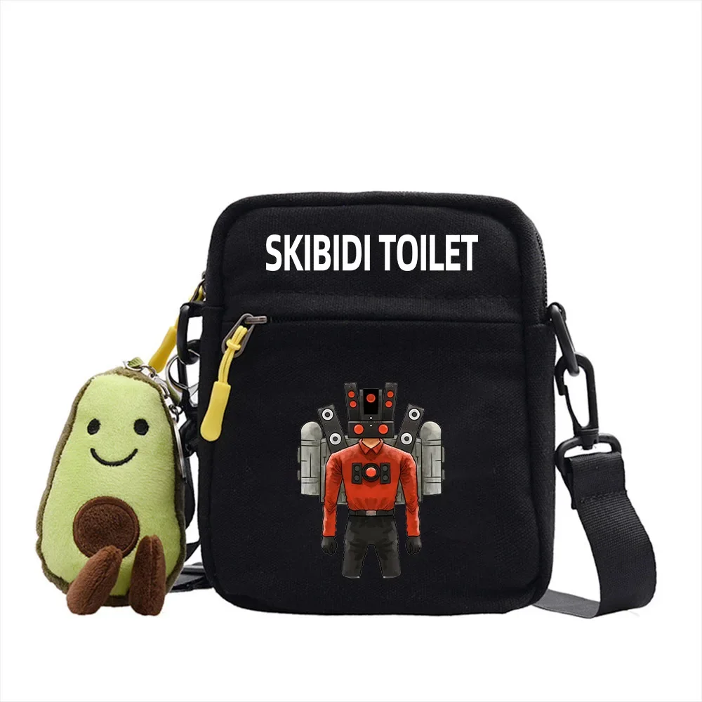 Популярная маленькая квадратная сумка Skibidi для унитаза мужчин и женщин через