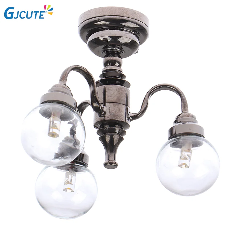 

Scaled Model Ceiling Lamp Kid's Realistic Dollhouse Furniture Chandelier Light Sand Table Toy Various DIY Miniature accessories