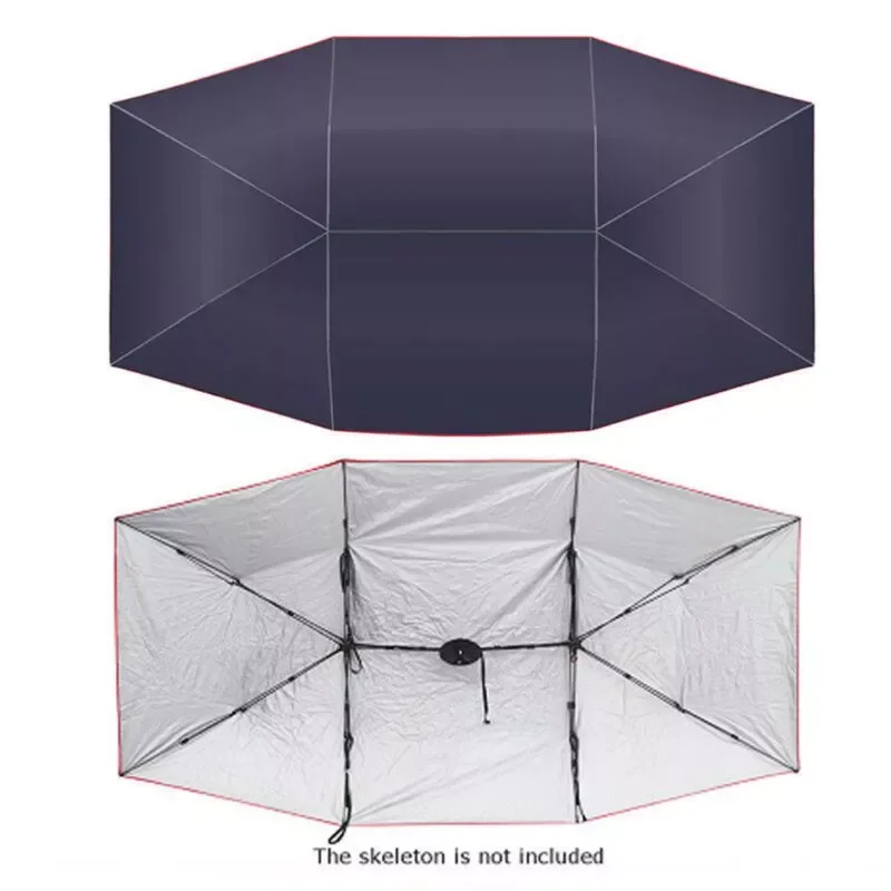 Car Sunshade Tent Picnic Heat Insulation Awning Umbrella Vehicle Windproof Buttons Oxford Cloth Sun Shade Auto