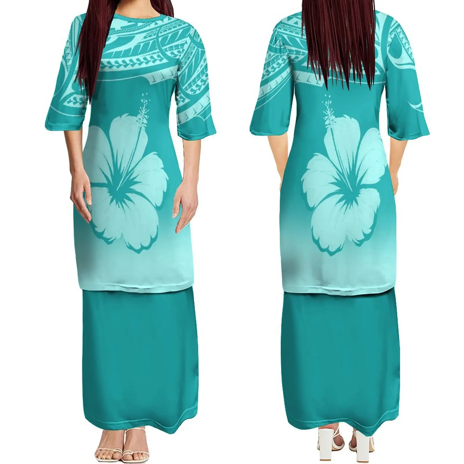 Высококачественное полинезийское женское стандартное Гавайское племя платье с