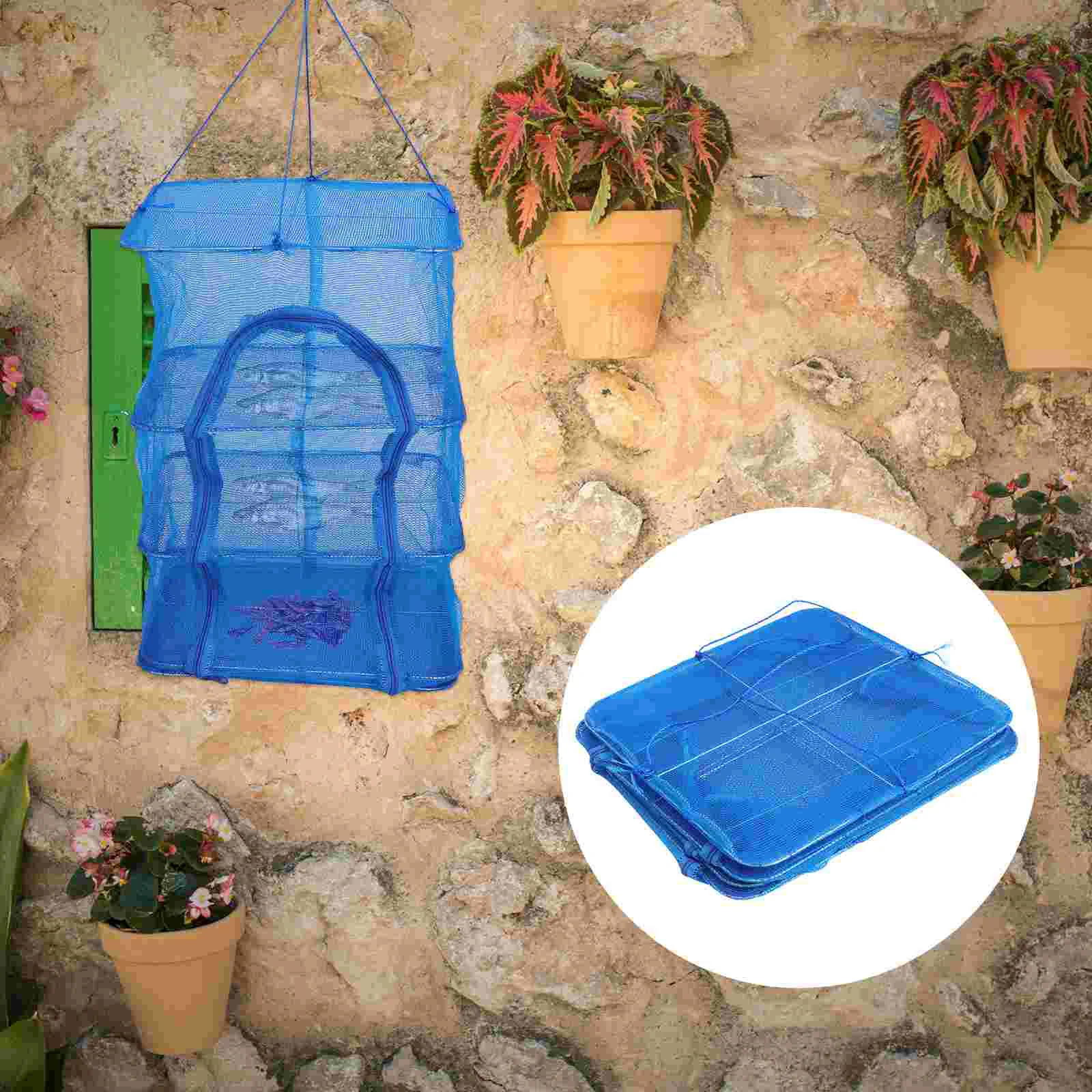

Drying Rack Net Hanging Herb Dryer Dry Mesh Forfish Bud Racks Flower Basket Tent Tents Folding Foldable Dish Vegetable Bag