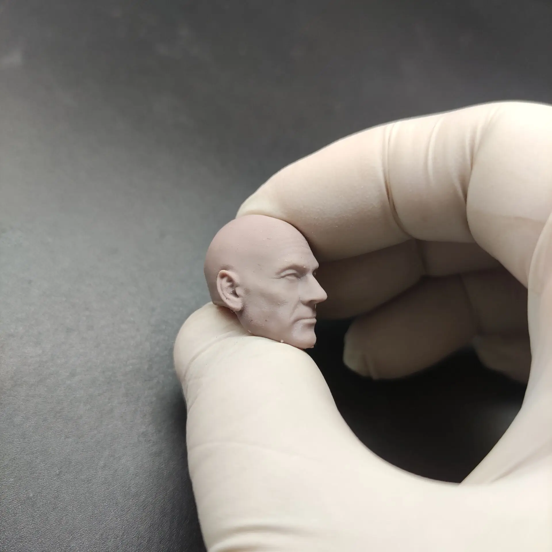 

1/18, 1/12, 1/10, Патрик Стюарт, профессор X, голова для Фигурки 3,75, 6, 7 дюймов, SHF ML Mafex Mez NECA