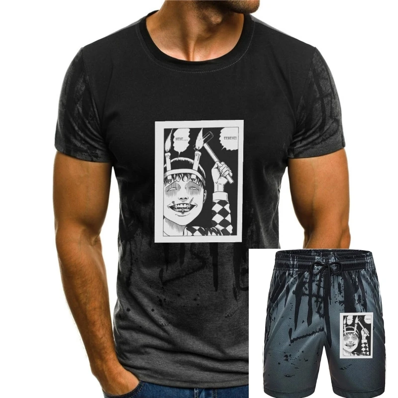 

Vintage Junji Ito T-Shirts Men Cotton Fabric T Shirt Tomie Japanese Kago Manga Horror Harajuku Short Sleeve Tees Gift Clothes