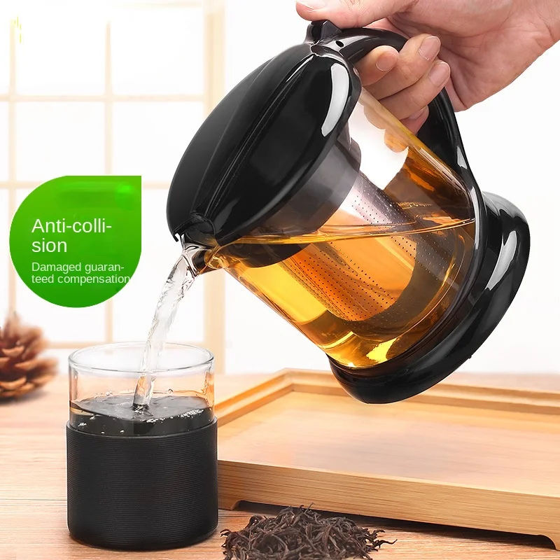 

Tea Set Set Large Capacity Thickened Glass Teapot High Temperature Resistant Glass Cool Kettle