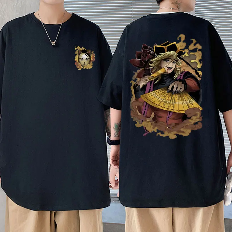 

Anime Demon Slayer Douma Graphics Tshirt Man Loose Vintage Streetwear Men Women Manga Harajuku Tee Shirts Male Casual T-shirts