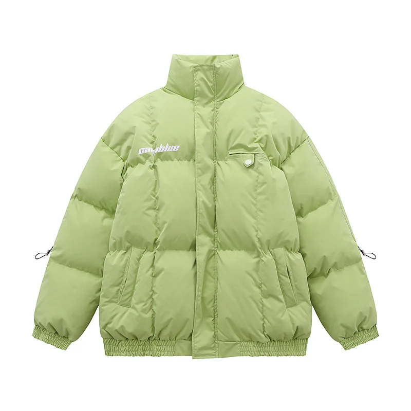 2023 Winter New Men's Casual Loose Bread Coat Women's Thickened Padded Jacket Korea Style Coats And Jackets Women Stand Collar