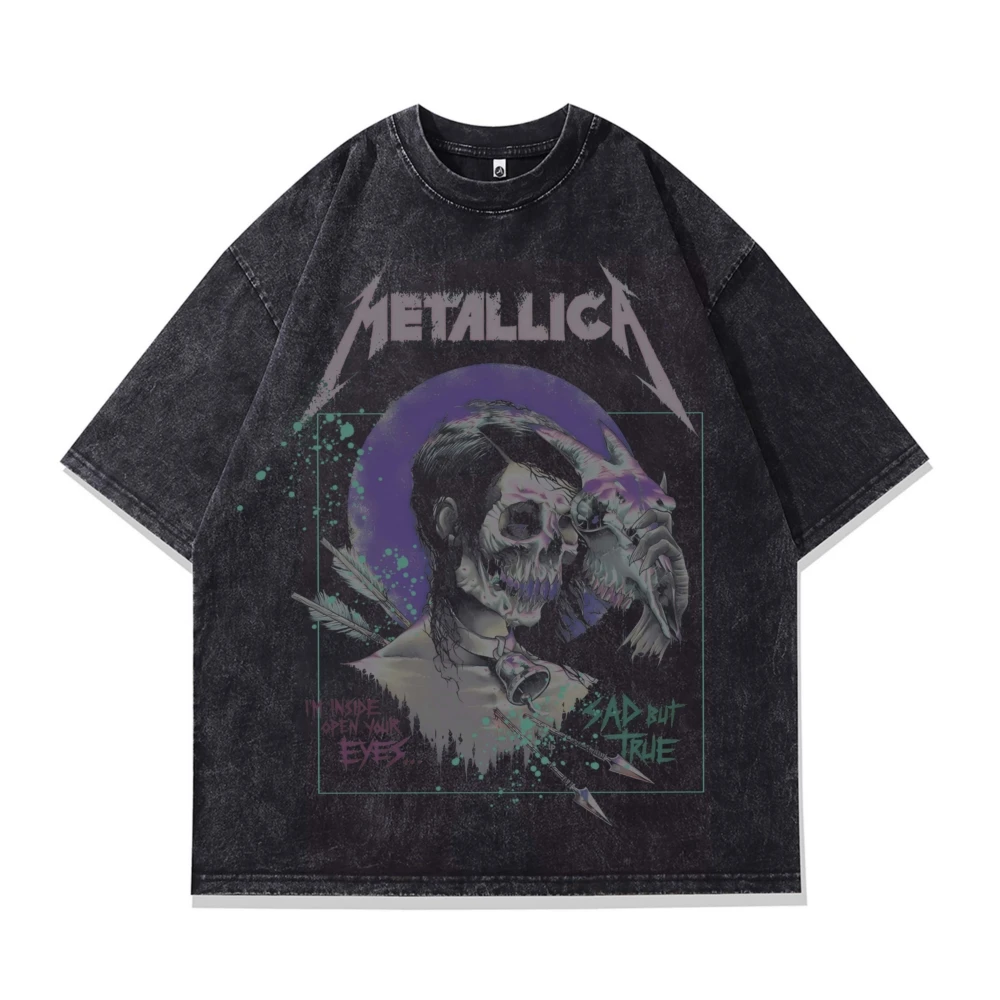 

Goth Vintage Black T Shirts Oversized Men Anime Y2k Tops Women's T-shirt Grunge Retro High Street Punk Harajuku Short Sleeve Tee