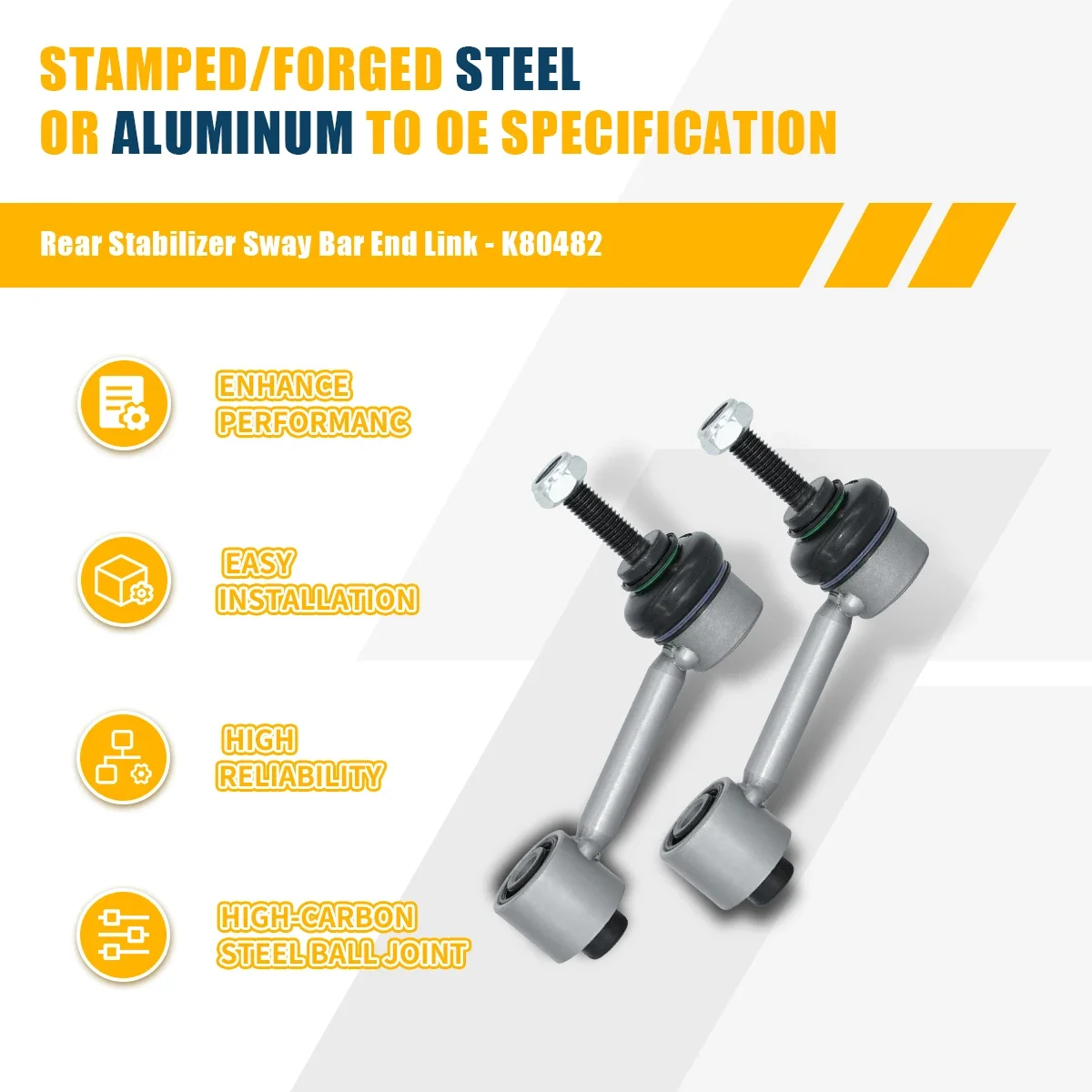 Задние нижние рычаги управления Punino стабилизирующее звено комплект из 8 шт. для