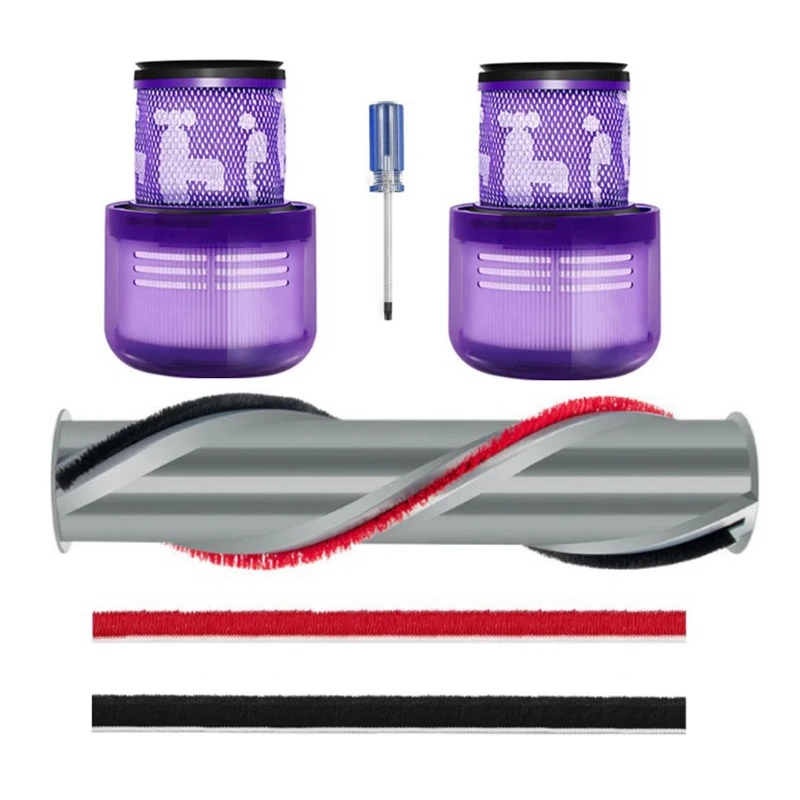 

Набор запасных частей для Dyson V11, беспроводной пылесос с роликовой щеткой, мягкие плюшевые полоски, моющийся Hepa-фильтр