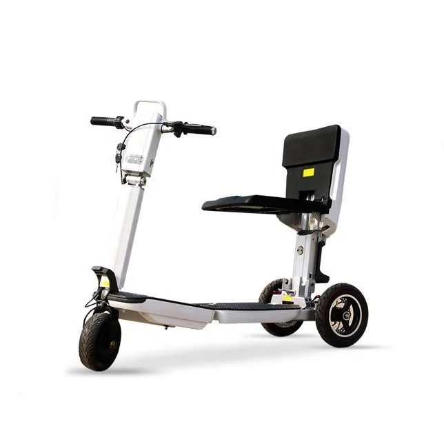 

Drop Shipping ZiYuan Tricycle Adult pedal folding mobility Three wheel electric scooter for adults for Elderly Disabled
