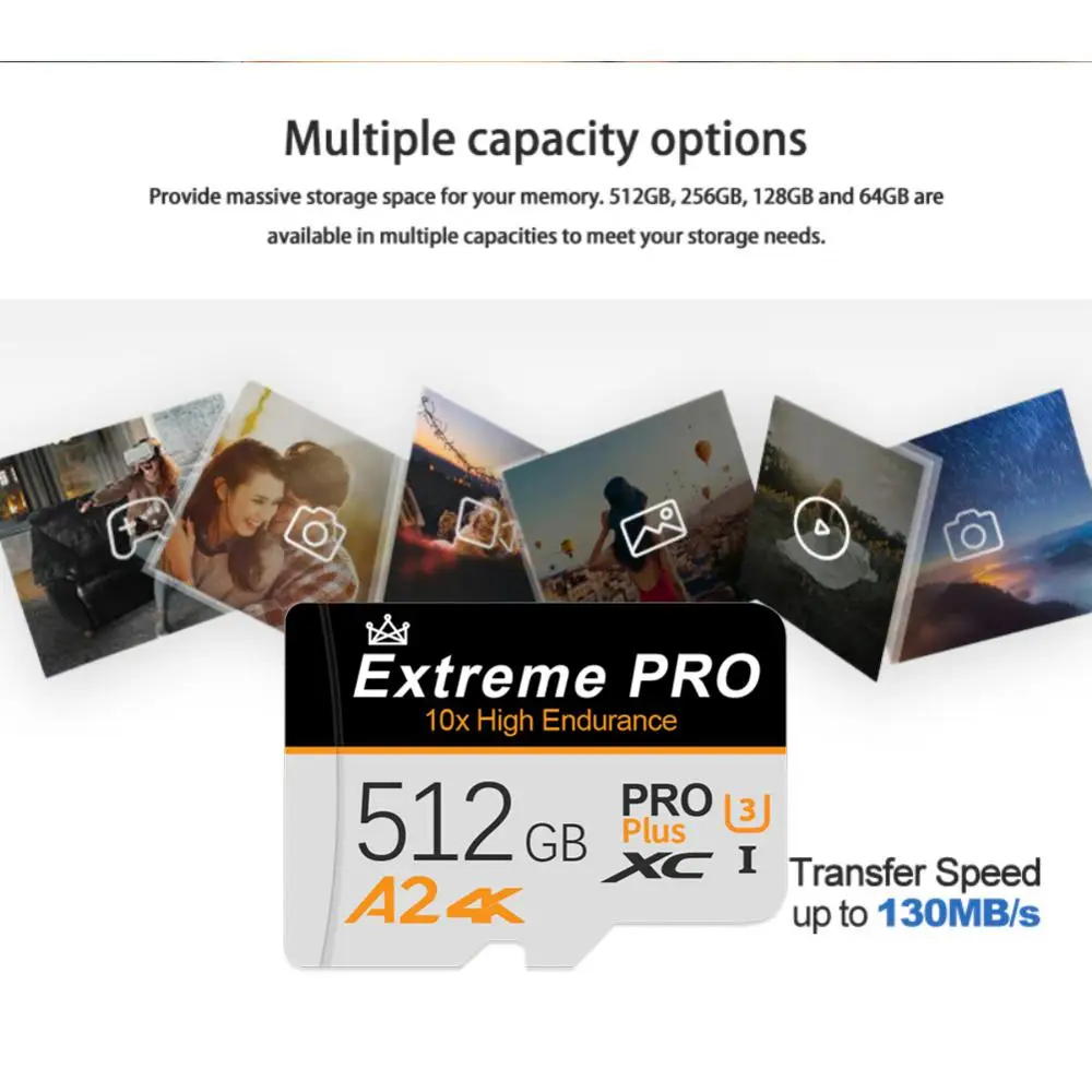 Мини-карта памяти Micro TF класс 10 128 ГБ 256 U3 4K