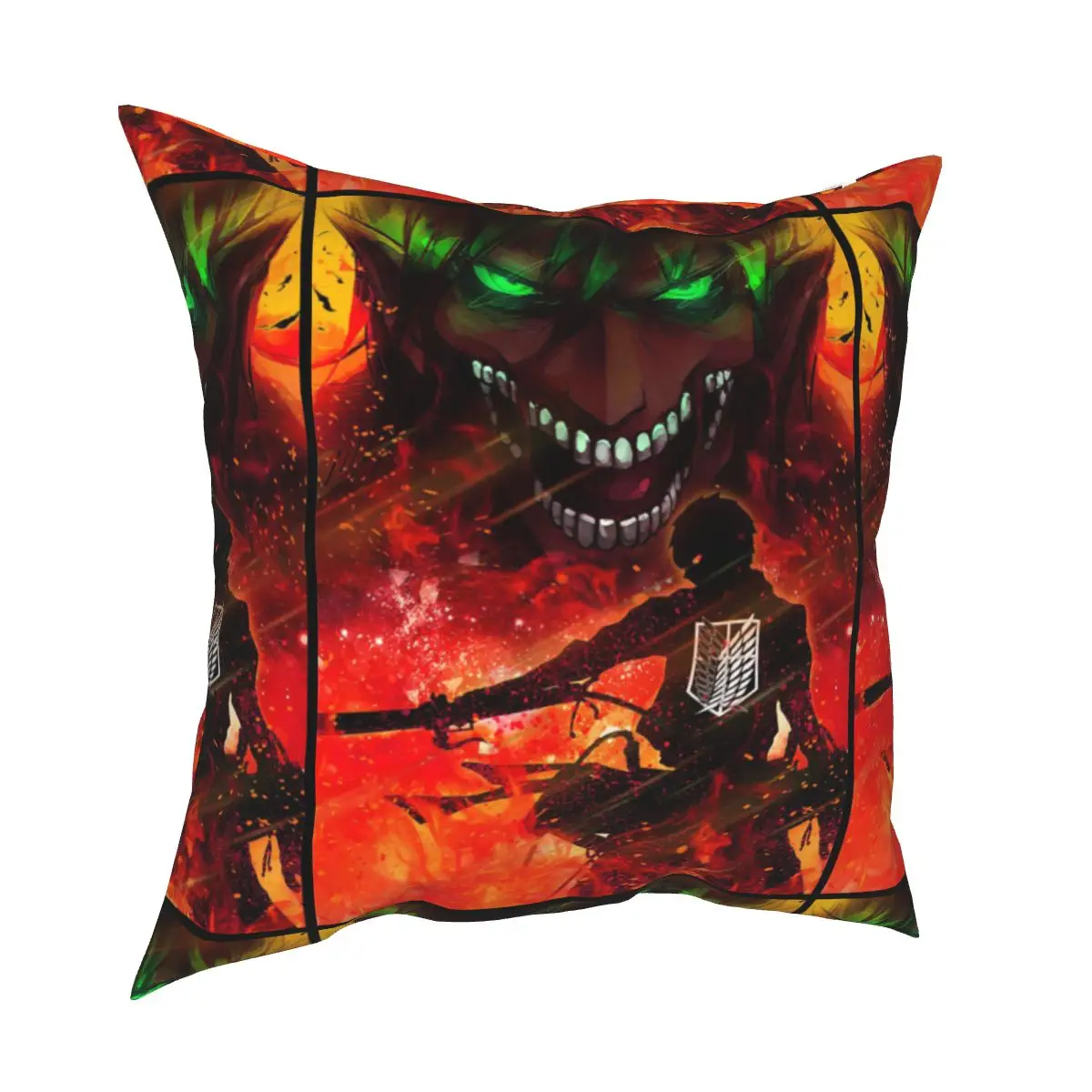 

Attack On Titan gift for aot fans Pillowcase Soft Cushion Cover Decoration Pillow Case Cover for Home Double-sided Printed